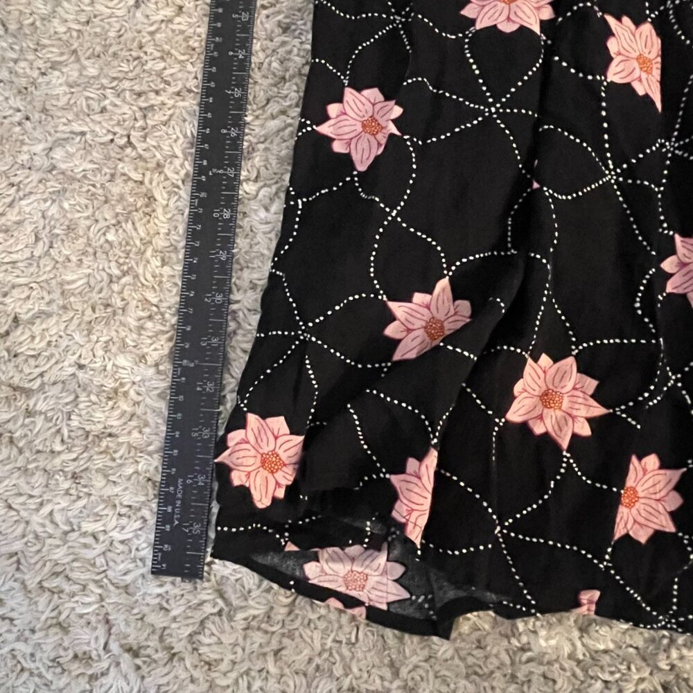 NWT SO Black Pink Floral Halter Maxi Dress XL - Picture 4 of 11
